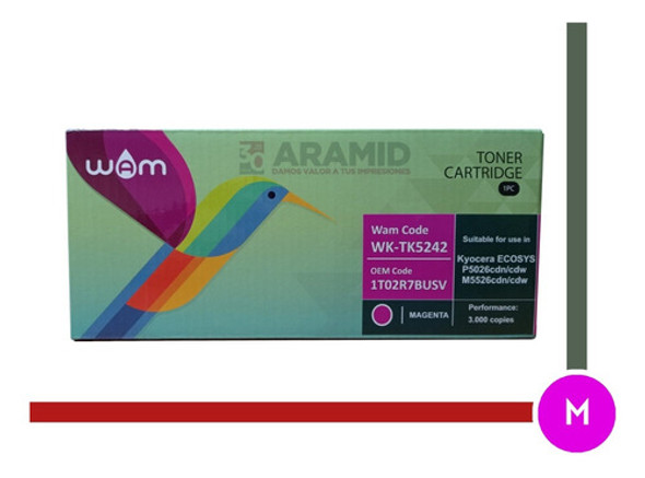 Tóner Compatible Kyocera P 5026 / M 5526 - Tk5242m Magenta 0