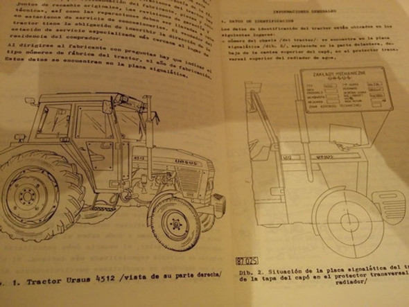 Manual De Servicio De Taller Tractores Ursus 4512 Original 1