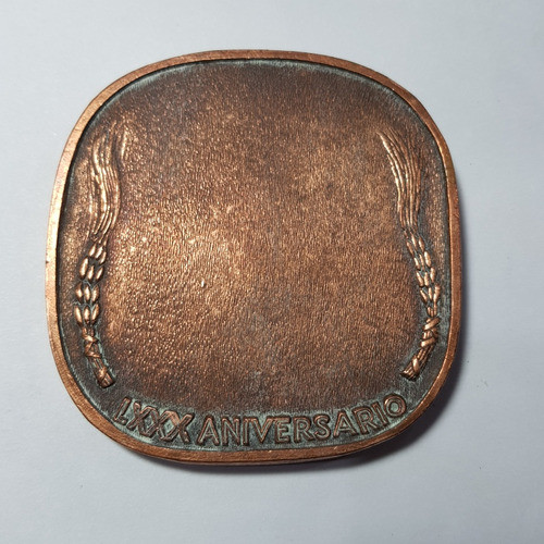 Antigua Medalla Arg 1971 Banco Nación Cobre Aniver Mag 60078 1