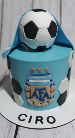 Escudo De Futbol De La Afa Torta Collage 15cm 1