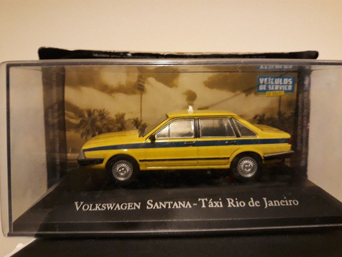 Vw Santana Taxi  Ixo Esc 1-43 11cm  Colección Genial 1