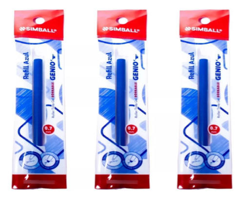 3 Repuestos Tanque Roller Simball Genio Borrable Plus Oferta 0