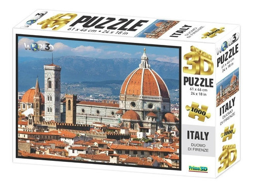 Puzzle Rompecabezas 1000 Pzs 3d Catedral De Florencia 16052 0