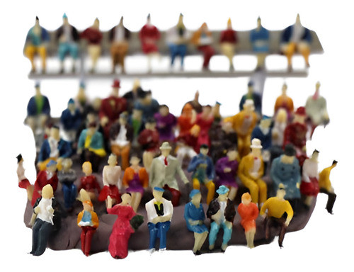 P8711 60 Pc Ho Escala 1: 87 Todos Sentados Personas Sentadas 0