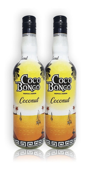 Ron Coco Bongo Coconut Kit X2u 750ml Licor Tropical 0