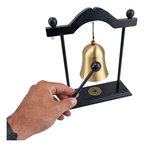 Sino Dourado De Mesa Zen Com Estilo E Estrutura De Madeira 1