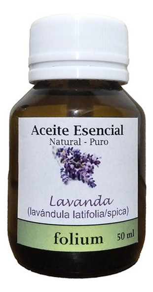 Aceite Esencial De Lavanda Natural Puro 50 Ml Folium 0