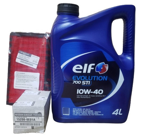 Kit Mantenimiento Filtros Y Aceite Elf Nissan Tiida 1.8 Mr18 0