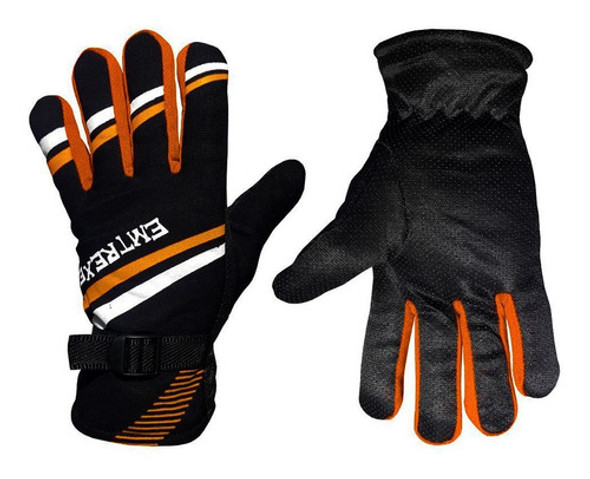 Guantes Para Moto Forrado Con Antideslizante X 2pares - El R 1