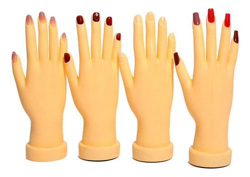 1 Par De Ferramenta De Manicure Dobrável Para Prática De 1