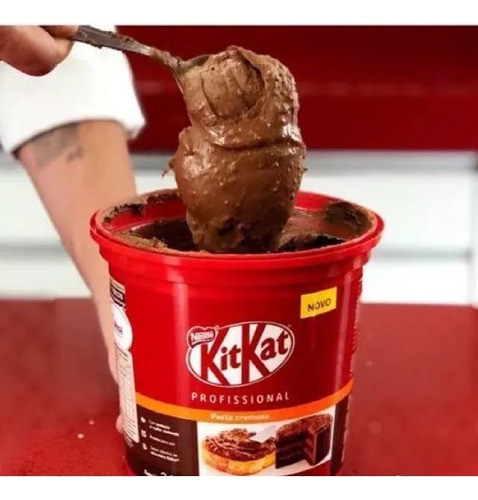 Kit Kat Balde 1,01kg Pasta Cremosa Nestlé Kitkat 1