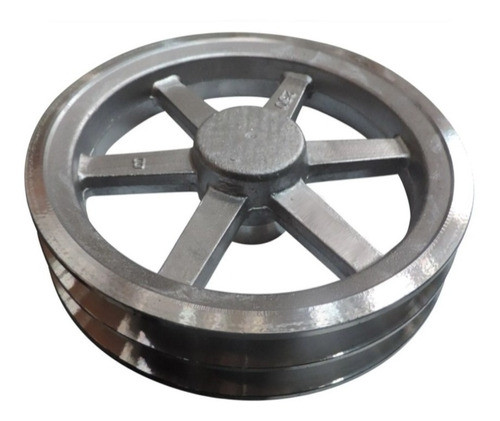 Polia Alumínio 250mm 2 Canais Perfil B 250b2 Mademil Gabitec 0