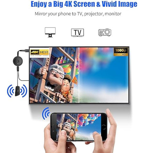 Adaptador Hdmi Inalámbrico, Drymokini 4k Hdmi 1