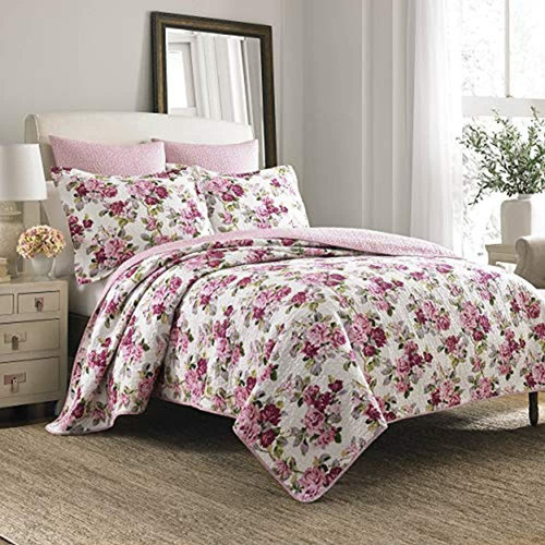 Laura Ashley Lidia Edredón Conjunto Rosa Fullqueen 0