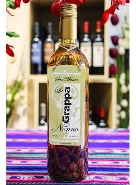 Grappa Del Nonno Di San Mauro Nacional 750ml Pasas Uva 1