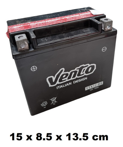 Bateria Moto Ytx12-bs Kawa 650 2 Cilindros/cb400 Vento 1
