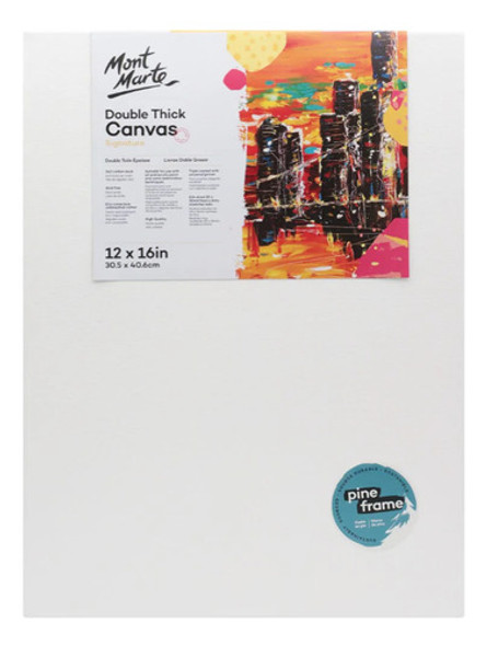 Panel Pino 36mm Imprimado 340g Sin Acido Mont Marte 30x40cms 0