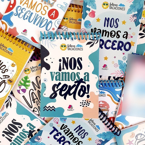 Anotador 10x14 F. Vacaciones Pasaste A Sexto Pack X 30 0