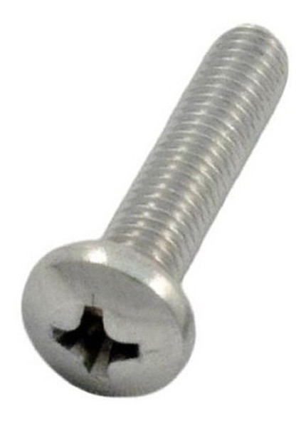 Tornillo Zincado Cabeza Fijadora Phillips M5x8 Pack X100u 0