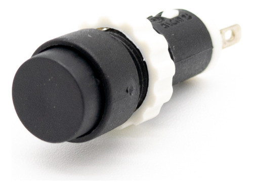 5 Pulsadores Interruptor 2a Retenido Redondo Negro 14mm 0