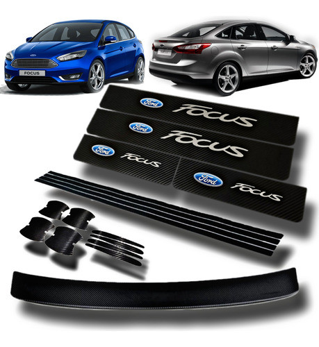 Cubre Zocalos Puertas Baul Uñeros Ford Focus 3 0