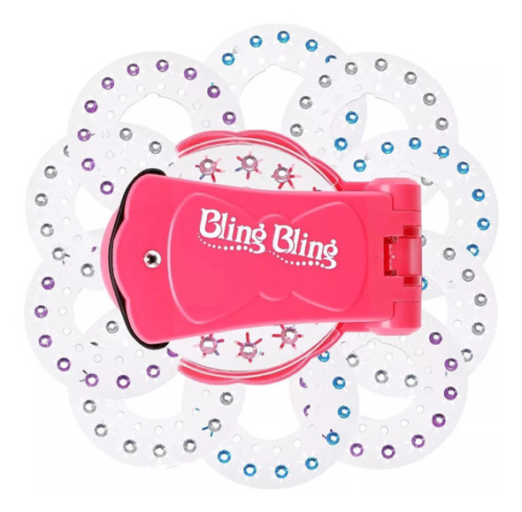 Aplicador De Strass Para Pelo Grapadora De Brillos Moda Niña 0