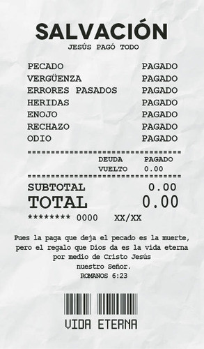 Folleto Evangelístico - Salvación X 100 0