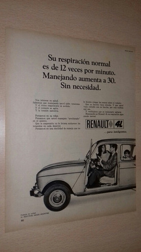 P77 Clipping Publicidad Automovil Renault 4 Año 1971 0