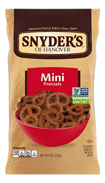 Mini Pretzels Snyder's Of Hanover 255 Gr Pack X6 1