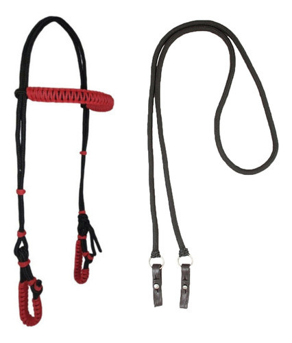 Cabeçada Para Cavalo Várias Raças Corda Oferta Enfeite 0