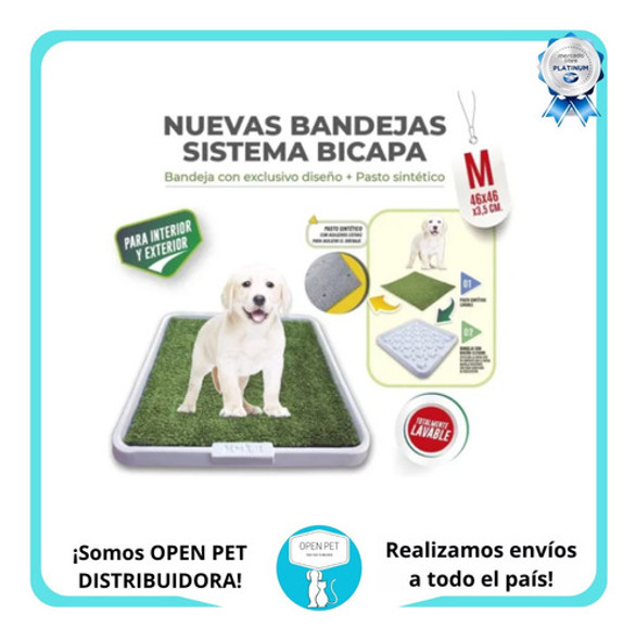 Bandeja Sanitaria Mediana Ecológica Lavable Para Perro 1