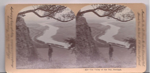 Antigua Foto Estereoscopica Valle Tay Escocia B10 0