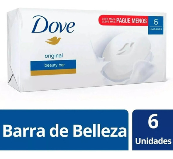 2un Dove Jabón Pack Cream Bar Original 6 X 90 Grs 1