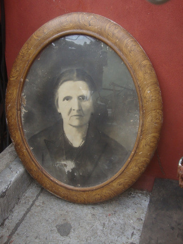 Antiguo Marco De Cuadro Vidrio Plano 62,5 X 52,3 X 2,5 Prof 0