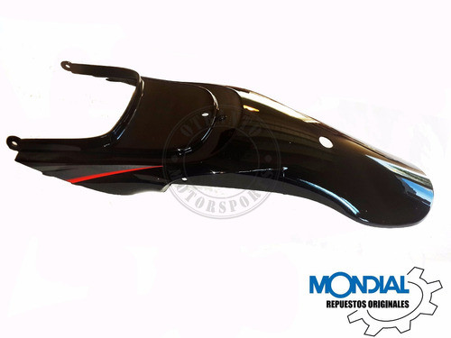 Guardabarros Colin Trasero  Mondial Td 200 K (negro) 1