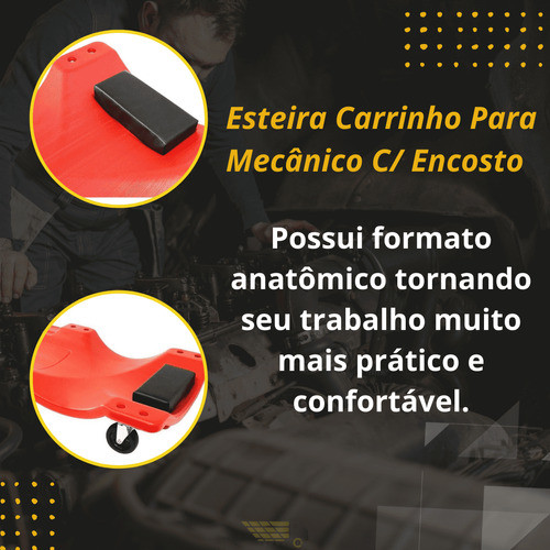 Esteira Carrinho Mecânico C/ Encosto - Conforto E Mobilidade 1