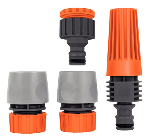 Conjunto 4 Peças Irrigação Tramontina Engate Rápido Esguicho 0 Conjunto 4 Peças Irrigação Tramontina Engate Rápido Esguicho 0