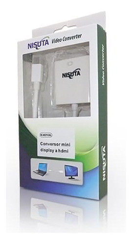 Adaptador Mini Display Port A Hdmi Nisuta Nsmidphdbl 1