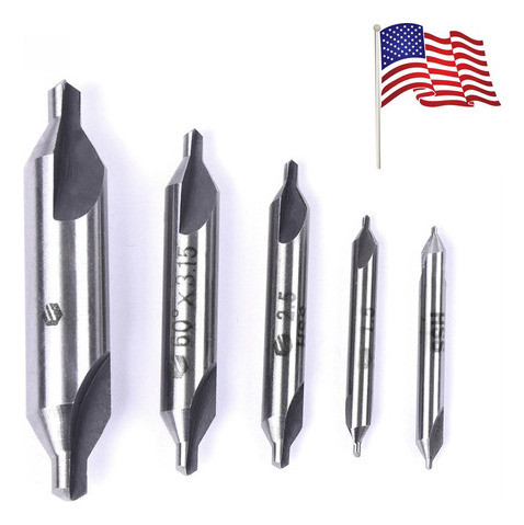 5 Pieza Centro Avellanado Situado 60 Grados Ángulo Brocas Ta 1