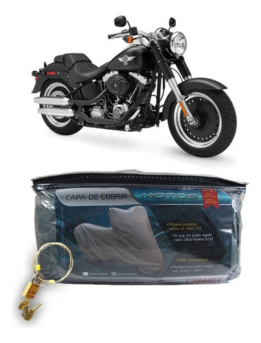 Capa Com Cadeado Harley Davidson Fat Boy Low/special G(206) 0