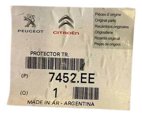Banda Central De Paragolpe Trasero Peugeot 307 Orig 0