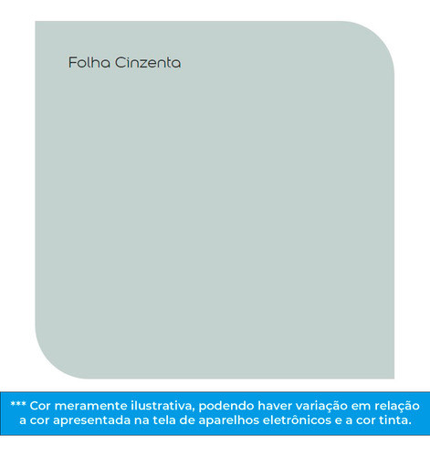 Tinta Coral Fosca Renova Parede E Teto- Folha Cinzenta 800ml 1