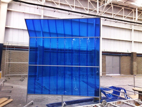 Banda Pvc Cortinas Frigoríficas Sanitari 10 Mts 200x2 Azul 1