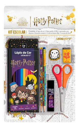 Kit Escolar Harry Potter Com 7 Itens - Leo&leo 0
