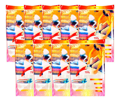 Kit 9x Saco A Vácuo 68x98cm Edredom Cobertor Guardar Embalar 0