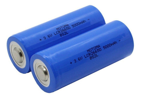 2 X Bateria Pila Recargabl 26650 Motoma 3.7v 5000 Mah Reales 0