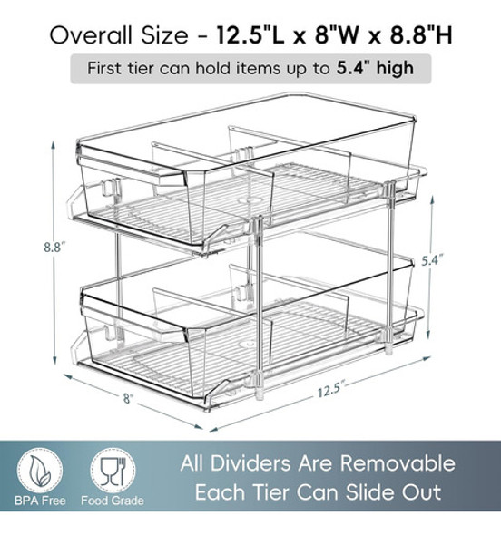 Sets Organizador Transparente Para Cocina Y Baño 1 Sets Organizador Transparente Para Cocina Y Baño 1