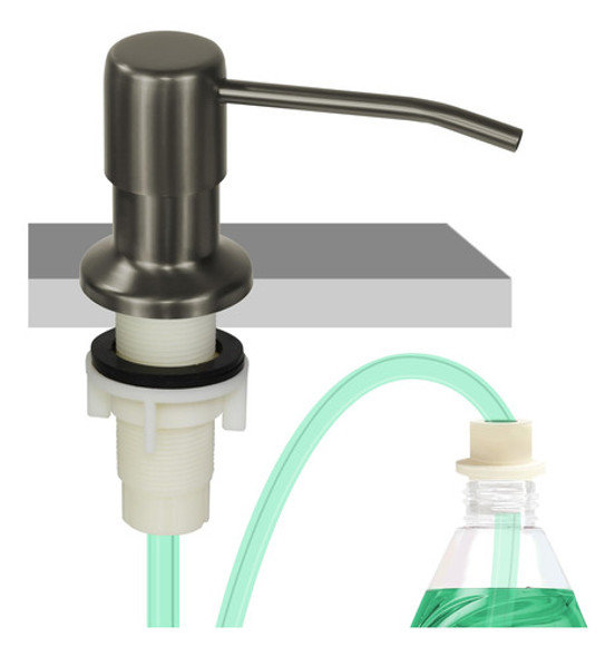 Dispenser De Detergente Jabon Para Cocina - Gris 0