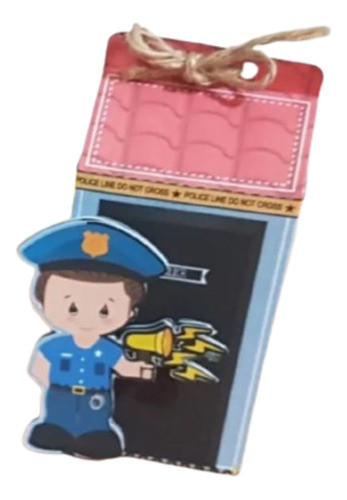 10 Cajitas Milk Box #3 De Policía 0