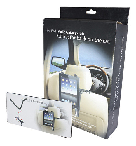 Soporte P/auto Tablet Resp. C/brazo Ipad2 Wtel4090 | Dracma 1